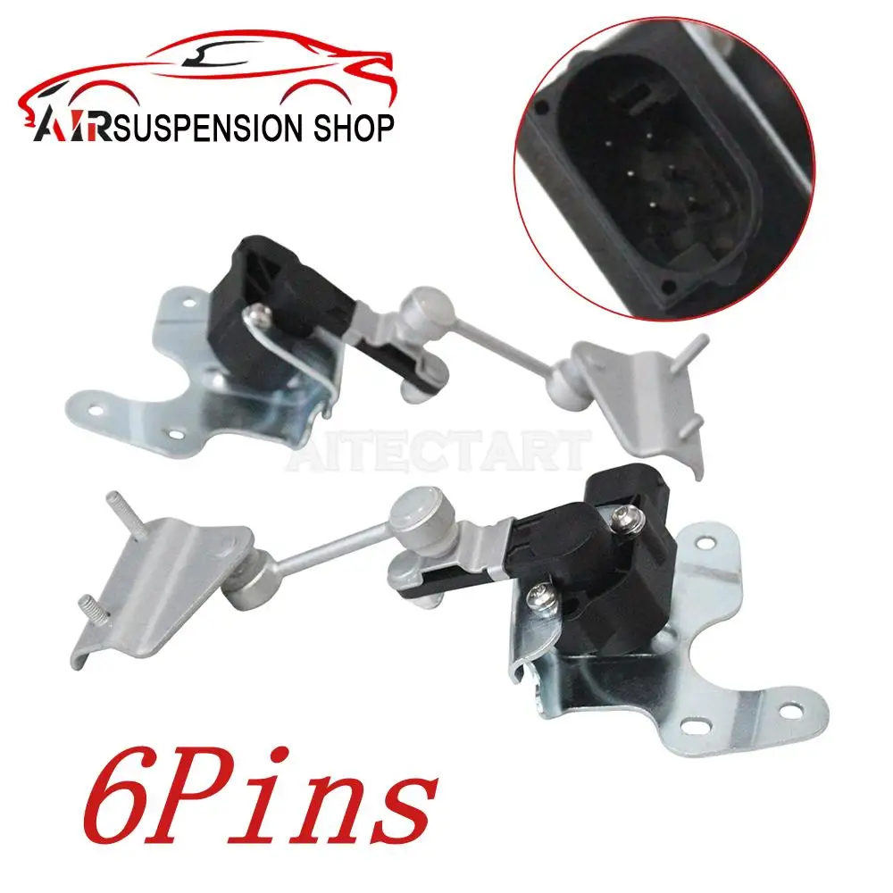 PAIR REAR AIR SUSPENSION HEIGHT LEVEL SENSORS 6PINS FOR MERCEDES W212 C218 A207 A2075400717 A2075400817 A2129052902 A2129053002