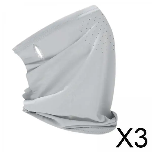Polaina fina y transpirable para el cuello, bufanda, Bandana, cubierta protectora solar para la cara para mujer, playa, viajes al aire libre