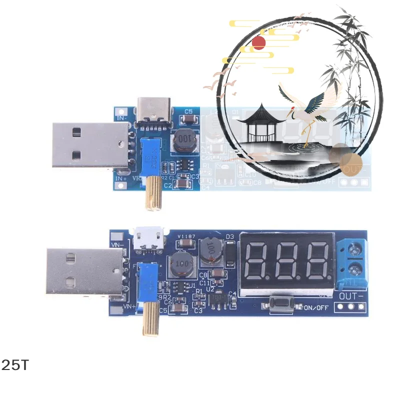 USB Step UP / Down Power Supply Module Boost Converter DC-DC 5V To DC1.2V-24V Adjustable Output