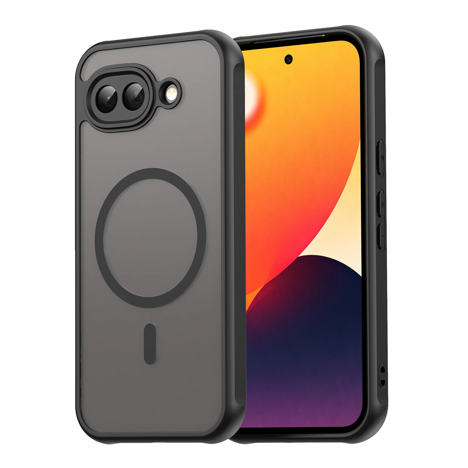 Matte Transparente Magnetische Handyhülle für Google Pixel 9 10 Pro XL 10A 9A für Magsafe Kabelloses Laden Schutzhülle