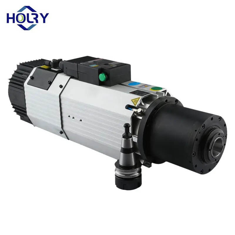 ATC Custom High Speed 24000RPM 220V 380V ISO30 BT30 9KW Air Cooled Spindle Motor With VFD