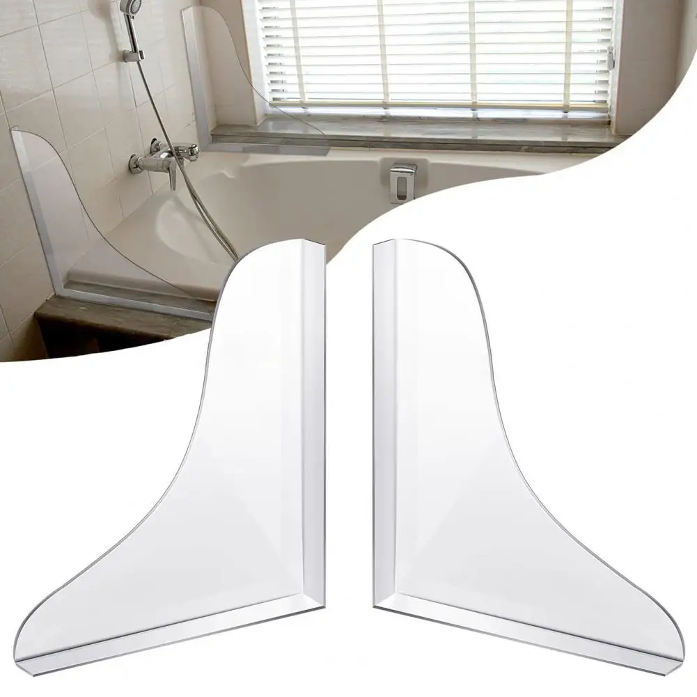 Bathtub Splash Guards Reusable Splash Guards Sturdy Splash-proof  Firm Bathroom Water Splash Shield Guards