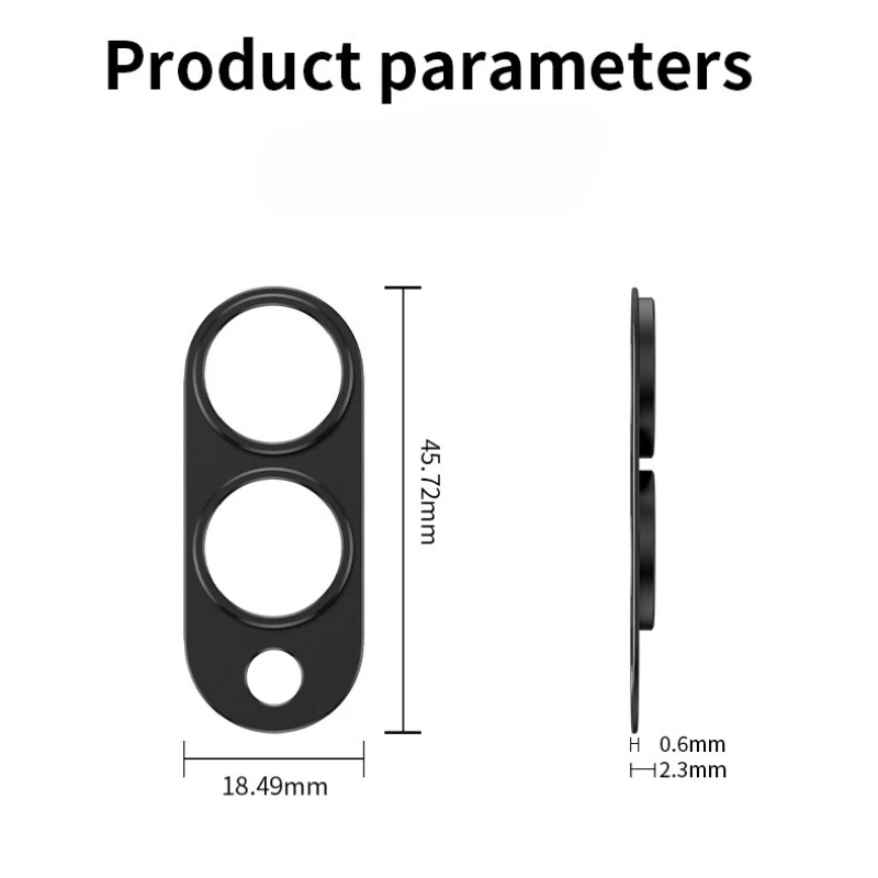 Samsung Galaxy S25 Edge用 アルミニウム製リアカメラレンズプロテクター、Samsung S25Edge用レンズカバープロテクター、レンズリングフィルム