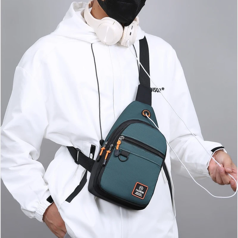 

Korean-style trendy fashionable minimalist crossbody bag versatile high-quality chest bags men's single-shoulder sports backpack
