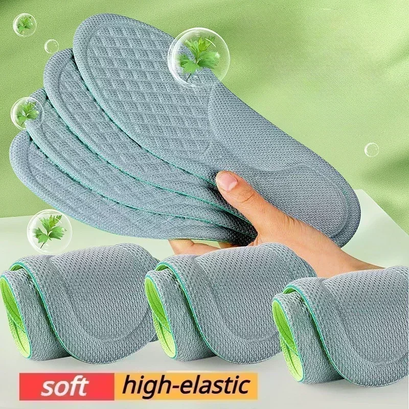 Memory Foam Insoles Breathable Deodorant Sports Insoles for Men Women Soft Comfortable Running Feet Care Cushion Shoe Soles Pads