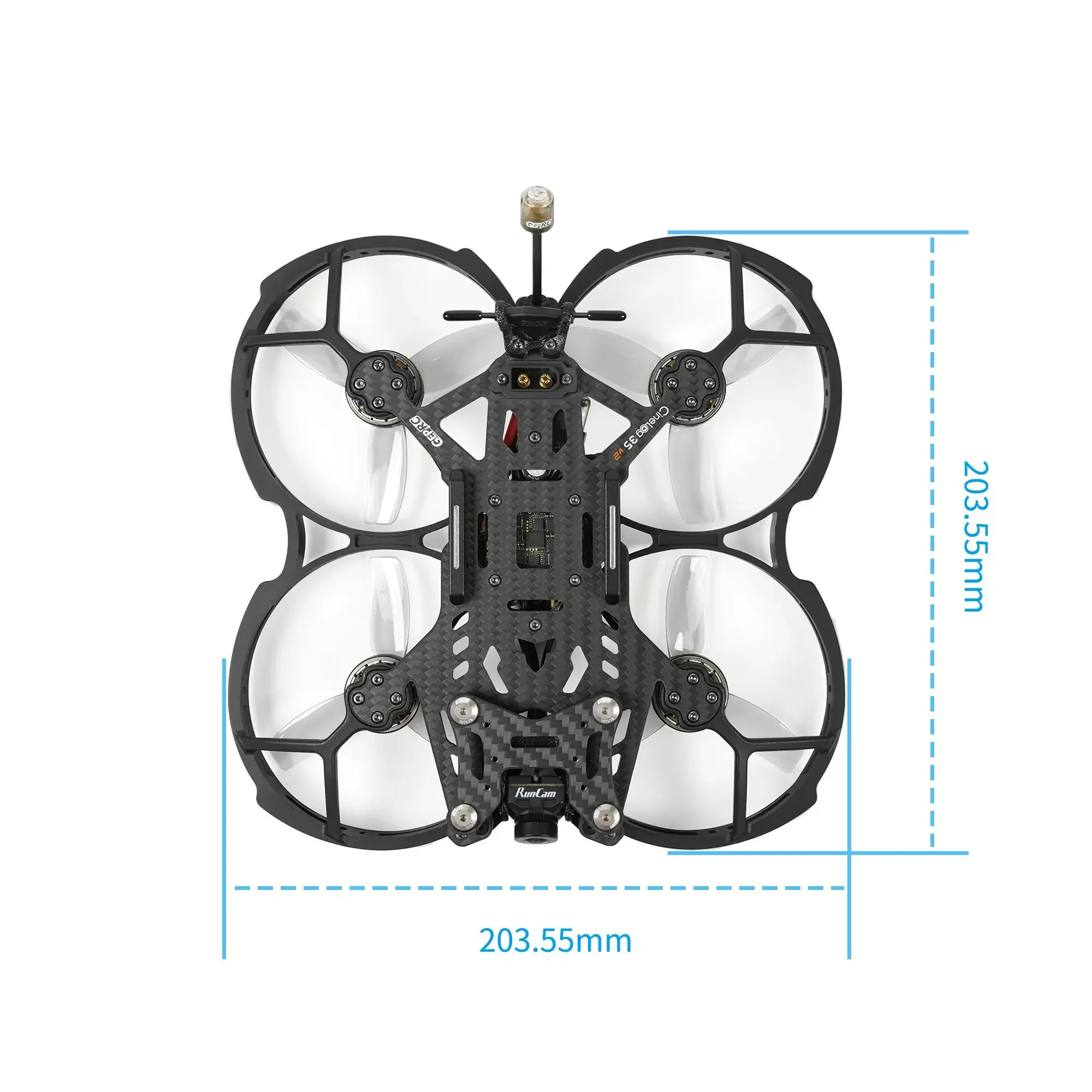 Limited Clearance GEPRC CineLog35 V2 HD Wasp FPV Drone GEP-F722-45A AIO Runcam Wasp Link SPEEDX2 2105.5 2150KV 6S