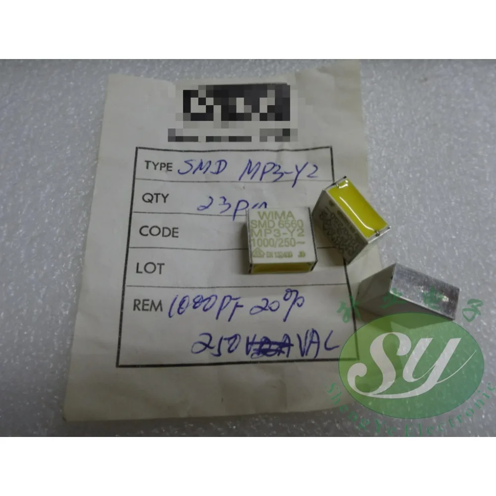 

SMD MP3 0.001uF/250VAC 1.0nf 1000pf 1n0 102 brand new SMD film capacitor