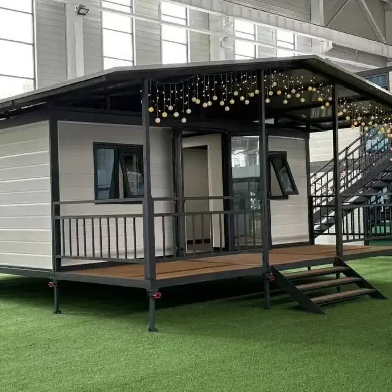 Tiny Home 13 x 20 Fuß, erweiterbares Haus mit 3 Schlafzimmern, 1 voll ausgestattete Badezimmer und Küche, vorgefertigtes Containerhaus