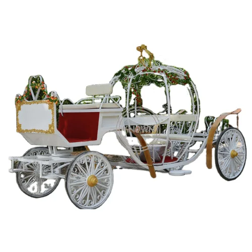 2022 Royal Princess Horse Carriage Hollow Pumpkin Cart Attraction Sightseeing Carriage