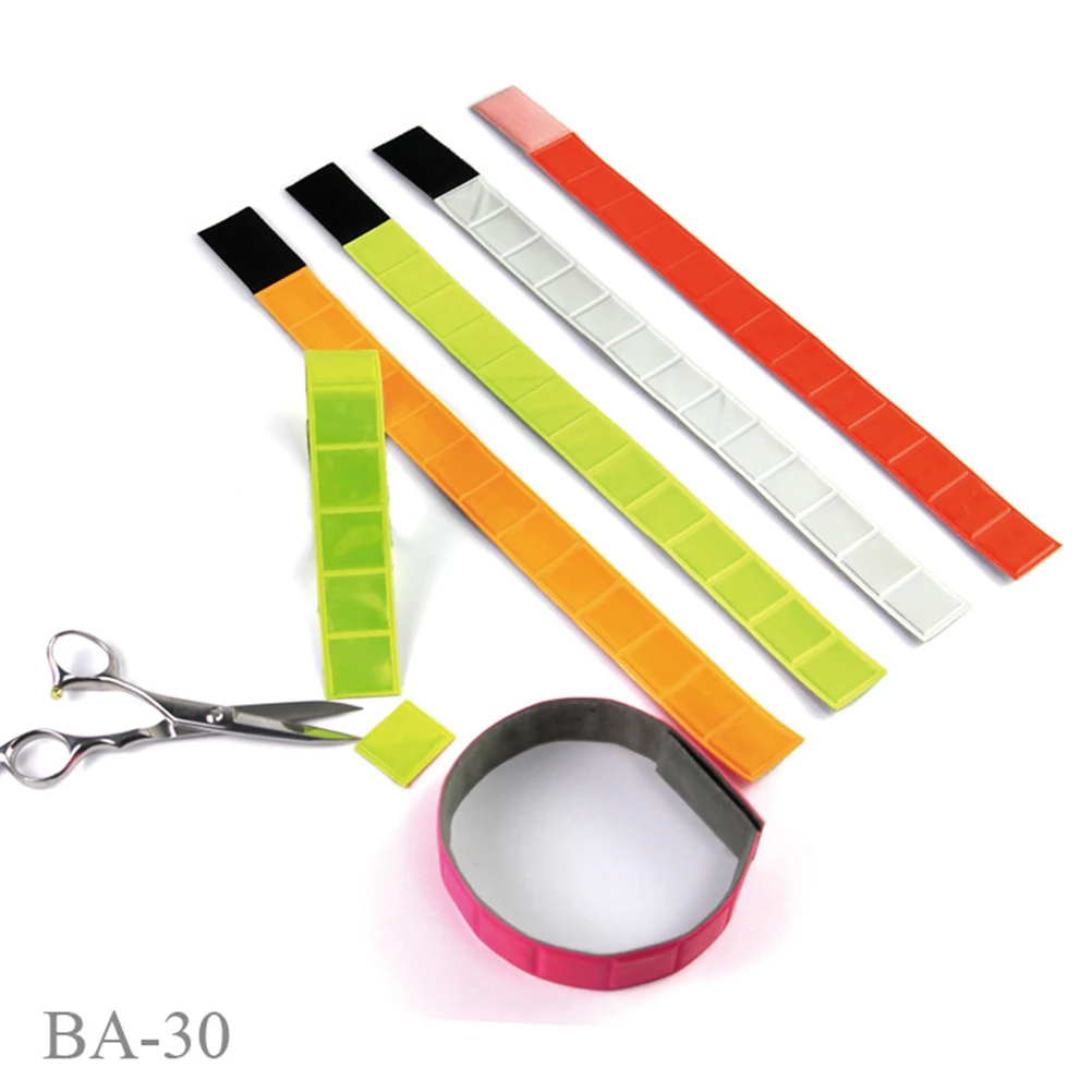 

6pcs Reflective Wristbands Luminous Bracelets Night Running Safety Gear Fluorescent Wrist Accessories For Concert Outdoor