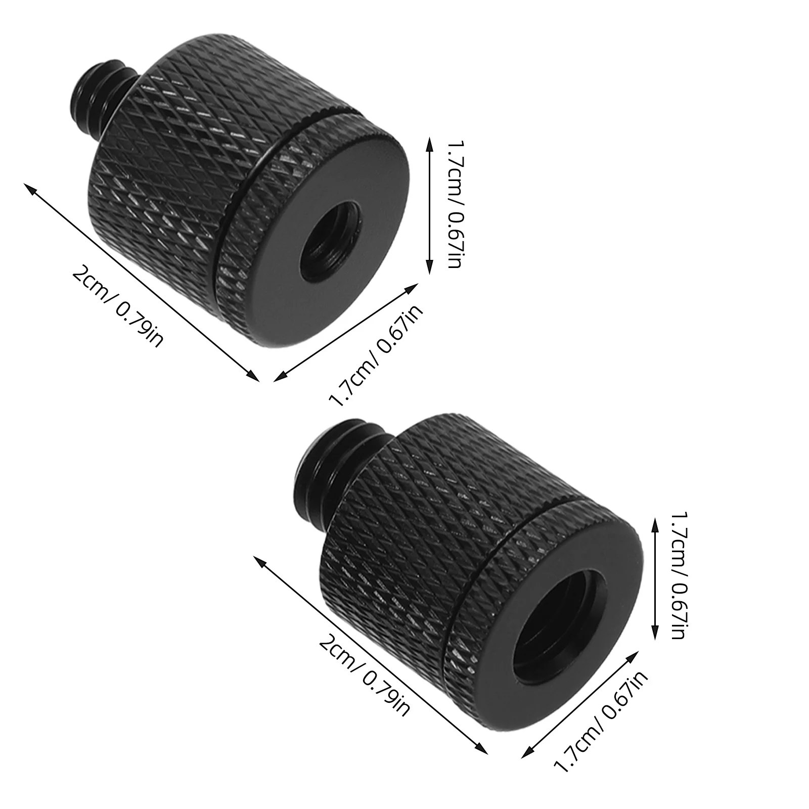 8Pcs Microphone Stand Screw Adapter Metal Tripod Thread Conversion Connector for Universal Mic Clips Shock Absorbing Mount