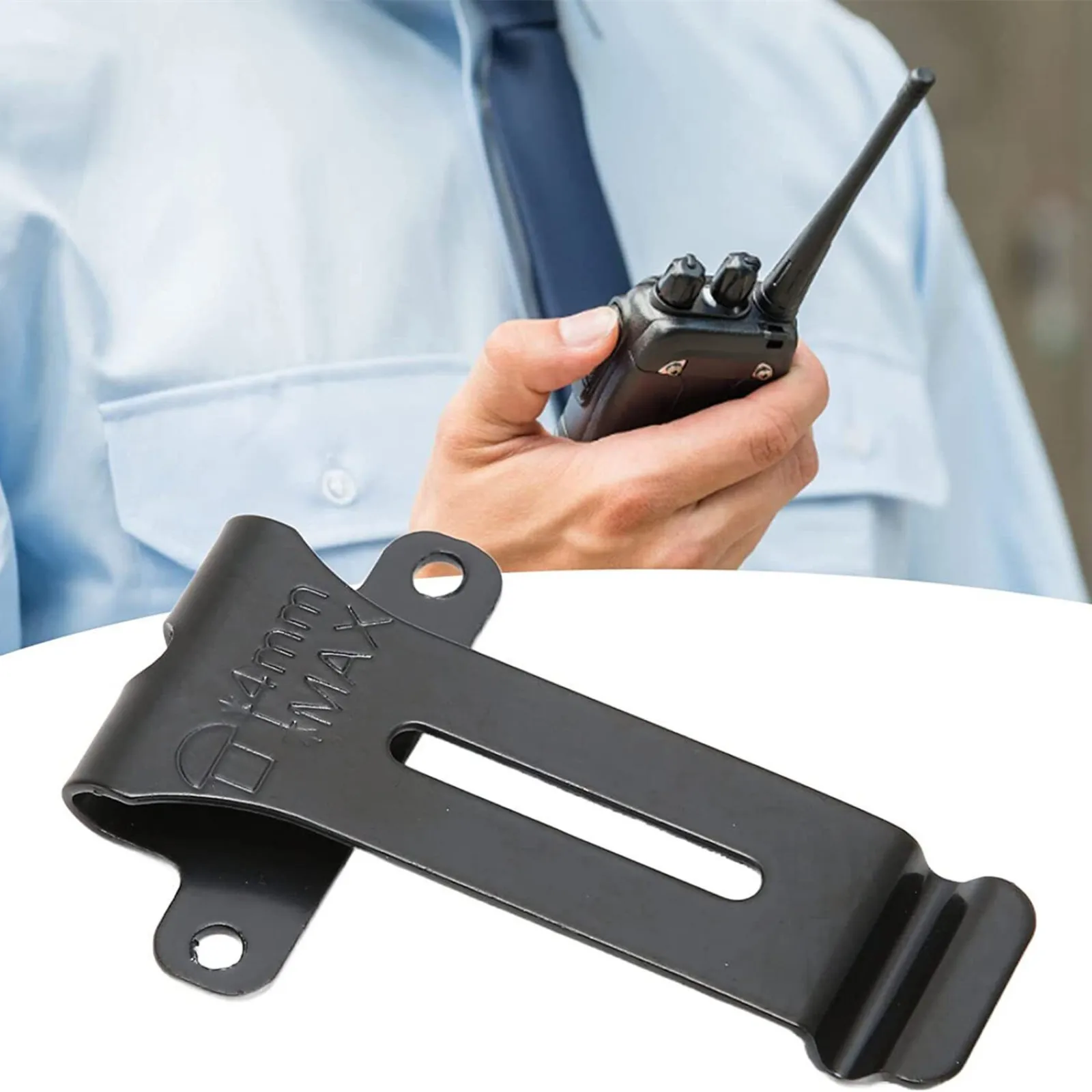 Pieza de repuesto para Walkie Talkie, Clip de cinturón trasero para Kenwood TK-208 TK-308 TH-22AT TH-42AT, accesorios de Radio bidireccional, pieza de repuesto, 1 ud.