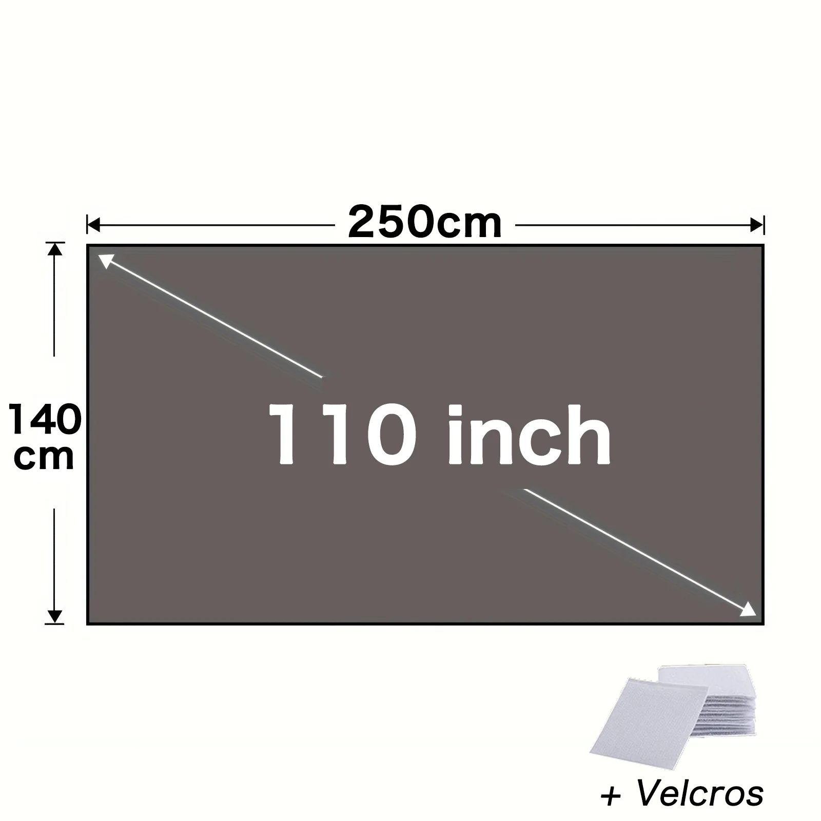 30-120 inch 3D draagbaar projectorscherm 16:9 opvouwbare projectie thuisbioscoophuis binnen buiten 4K HD 1080P plat licht afwijzen
