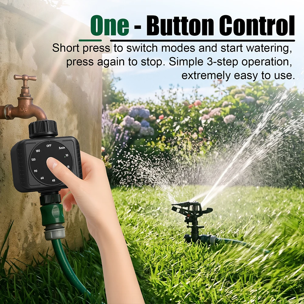 Garden Irrigation Watering Timer Valve Controller Home Garden Automatic Watering Countdown 5-180 Minutes Faucet Timer