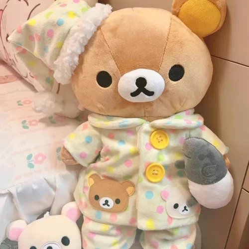 Rilakkuma 라라 곰 인형, 일본 쉬운 곰 인형 착용, 귀여운 곰 인형, 소녀 소년 생일 선물, 애니메이션 주변  Best5