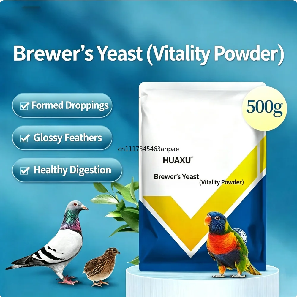 500g Pigeon Beer Yeast Powder Gut Probiotics Intestinal Flora Boost Immunity Bird Health Care Supplement