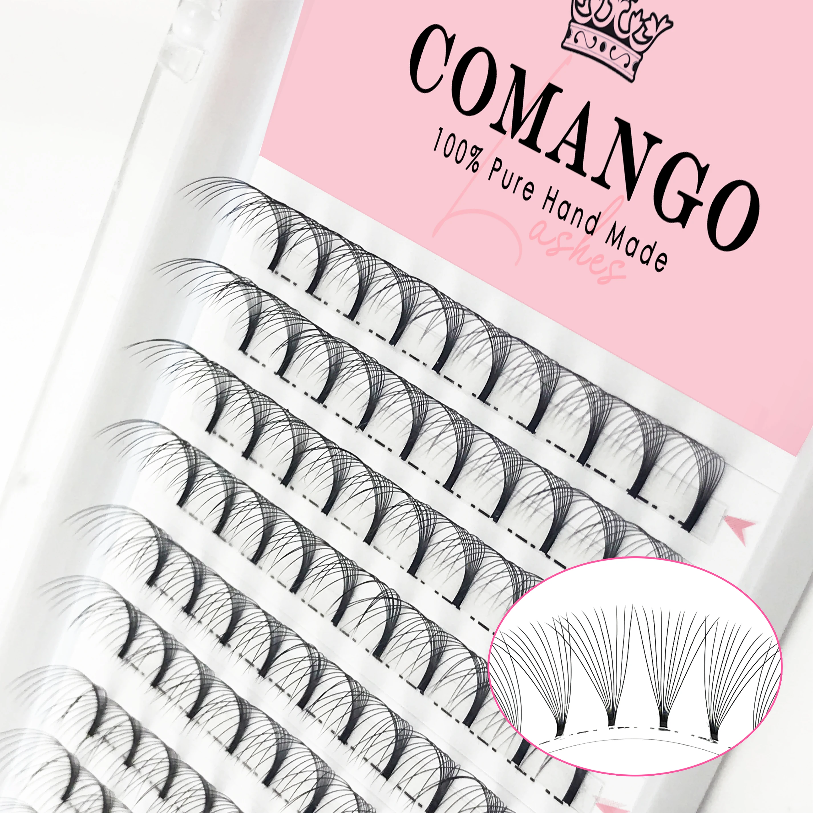 CoMango 1 Cases/Lot Russian Volume 3d 4d 5d 6d 8d 10d Eyelash Extension Premade Fan Individual Mink Lashes Cilios