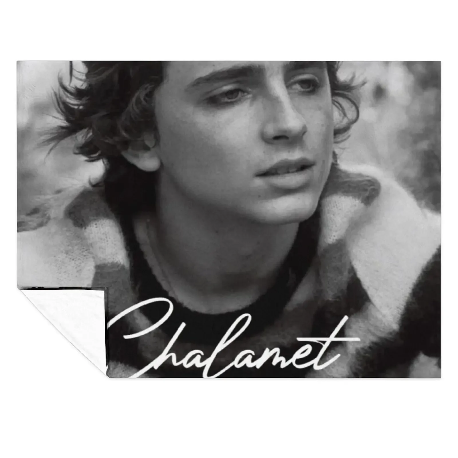 

Timothe Chalamet Design Throw Blanket Soft Plaid Plush Sofa Throw warm for winter Blankets