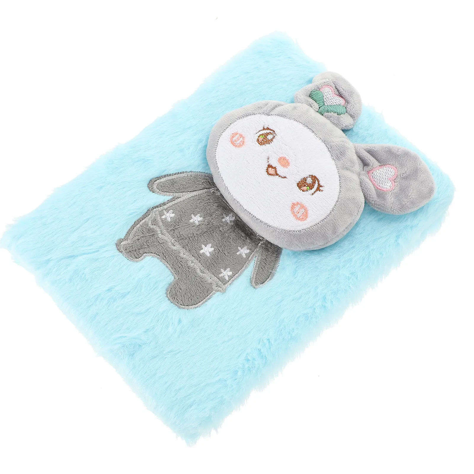 Lovely Cartoon Notebook Adorable Cover Daily Use Multi Function Writing Diary Note Accessory Student Journal Book Gift