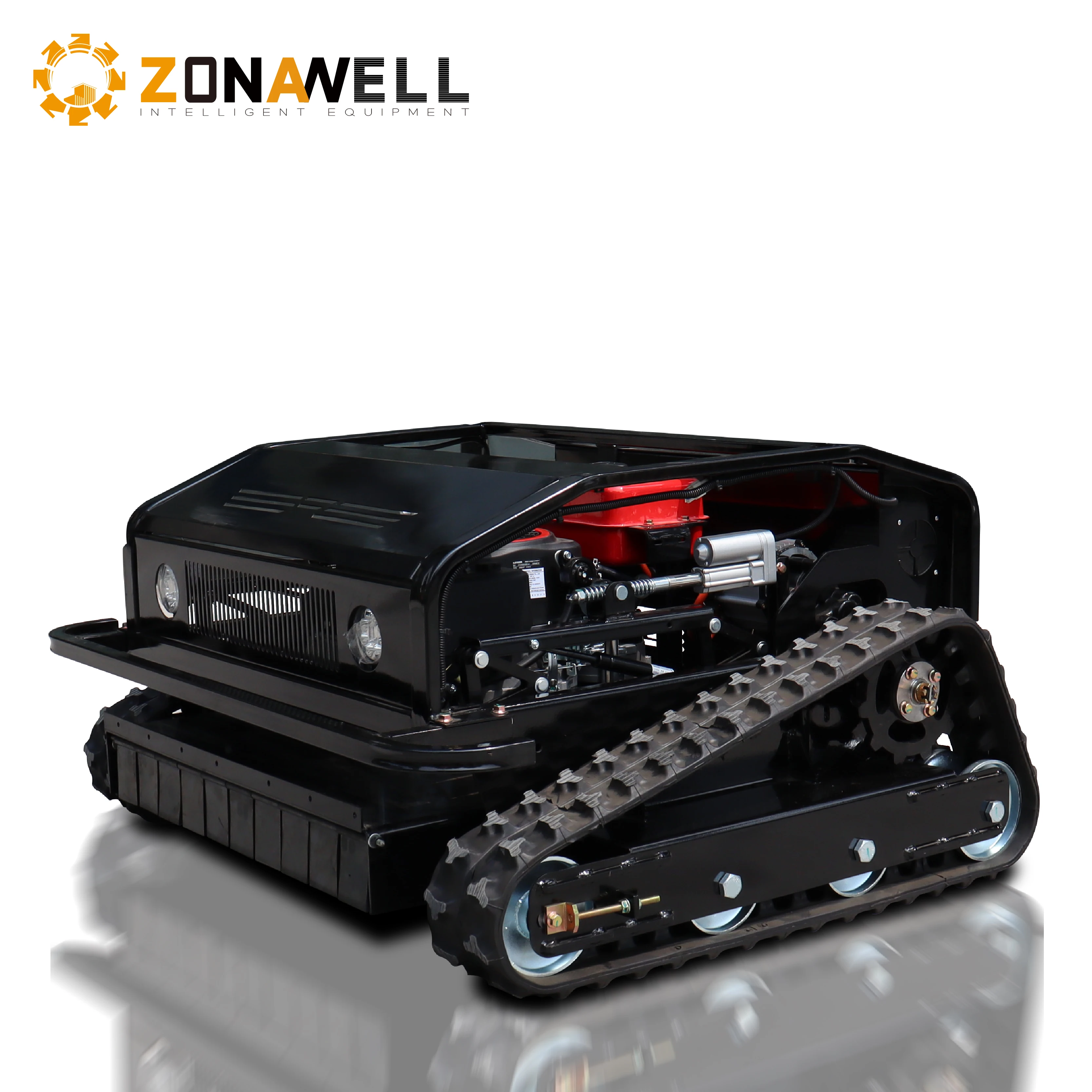 

The most cost-effective 23 HP smart remote control lawn mower with 60° climbing slope and LED light crawler design