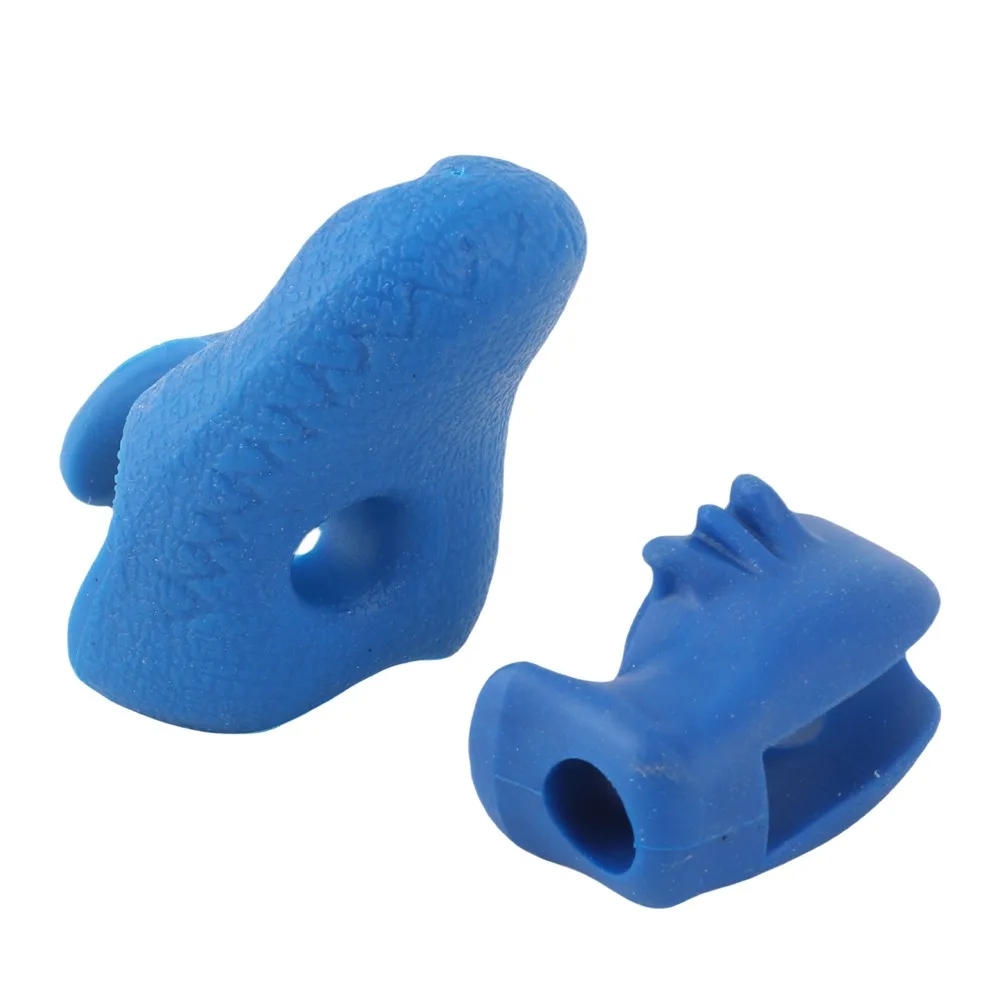 4PCS Professional Rubber Violin Bow Grip Guide Blue Violin Correction Postures Grip Violin Bows Hold Grip For ViolinTraining