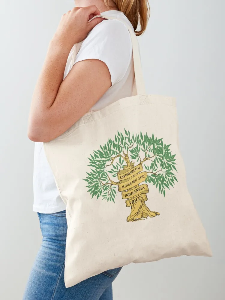 

Environmental activism must centre Indigenous voices Tote Bag Shopper handbag Customizable tote bag Big bag women