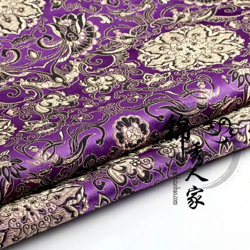 Tela brocada Damasco Jacquard estilo americano ropa disfraz tapicería muebles cortina DIY Material de ropa tela 75*50cm