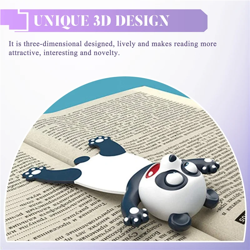 

Милые мультяшные закладки, стереомаркер для книг для детей, раздавленные животные, новинка, забавные канцелярские принадлежности для студентов