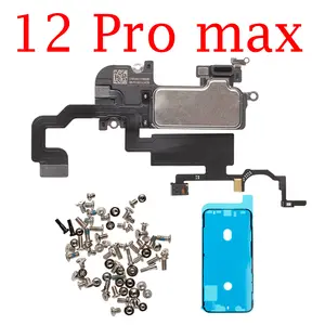 Bilashmart Speaker iPhone X Xs 11 12 Pro Max XR Proximity Sensor Sound Earpiece Speaker Flex Cable Phone Parts