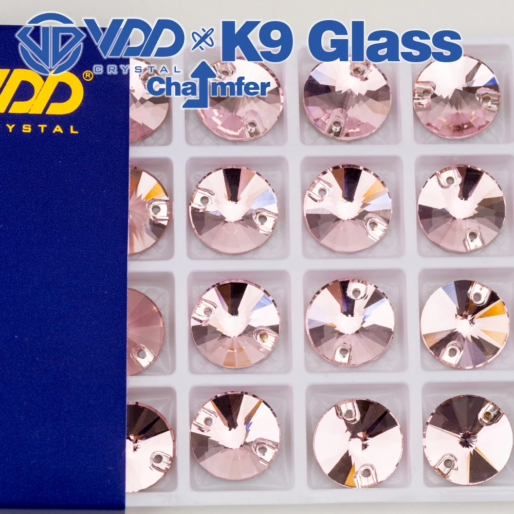 VDD Rivoli Mehrere Farben Top Qualität K9 Glas Nähen Auf Strass Kristall FlatBack Nähen Steine Für DIY Kleidungsstück Hochzeit Kleid – Detail 24