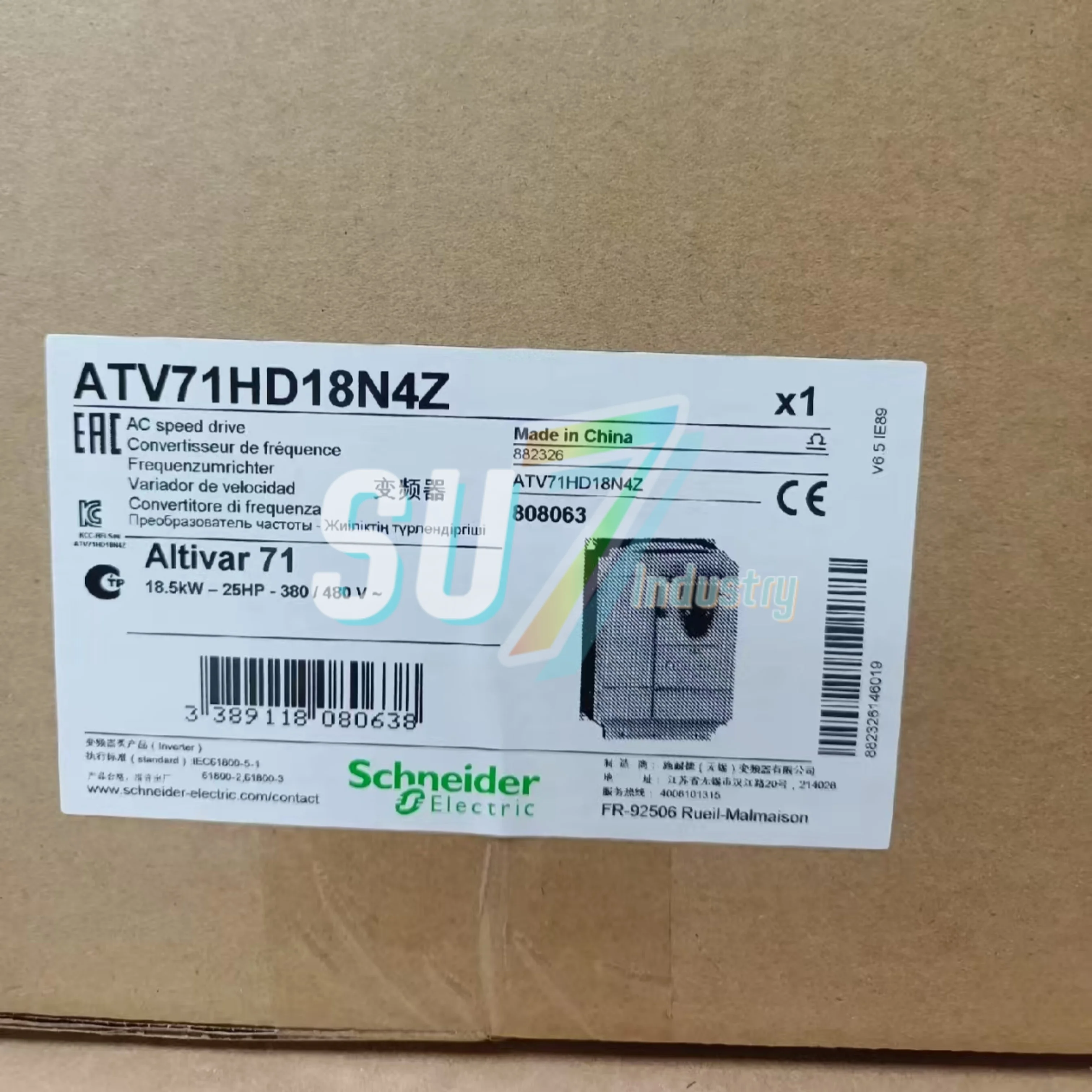 

Инвертор ATV71HD18N4Z Новый оригинал