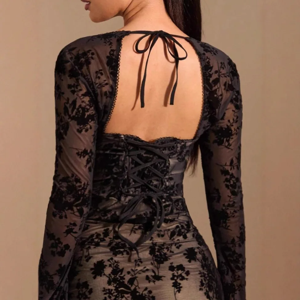 Ele Round Ne Long Sve Me Splice Bodycon Dr Damen Faion Cross-Border Tight Fit Ganzkörperkleid