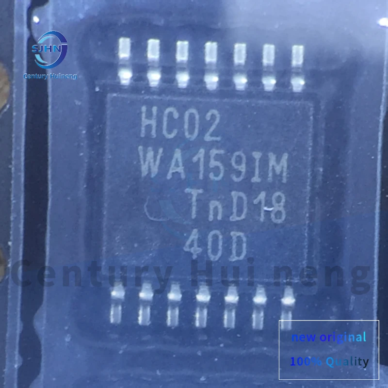 10PCS/lot New Original 74HC02PW Quad 2-Input or Non-Gate Logic Chip TSSOP-14 Font: HC02