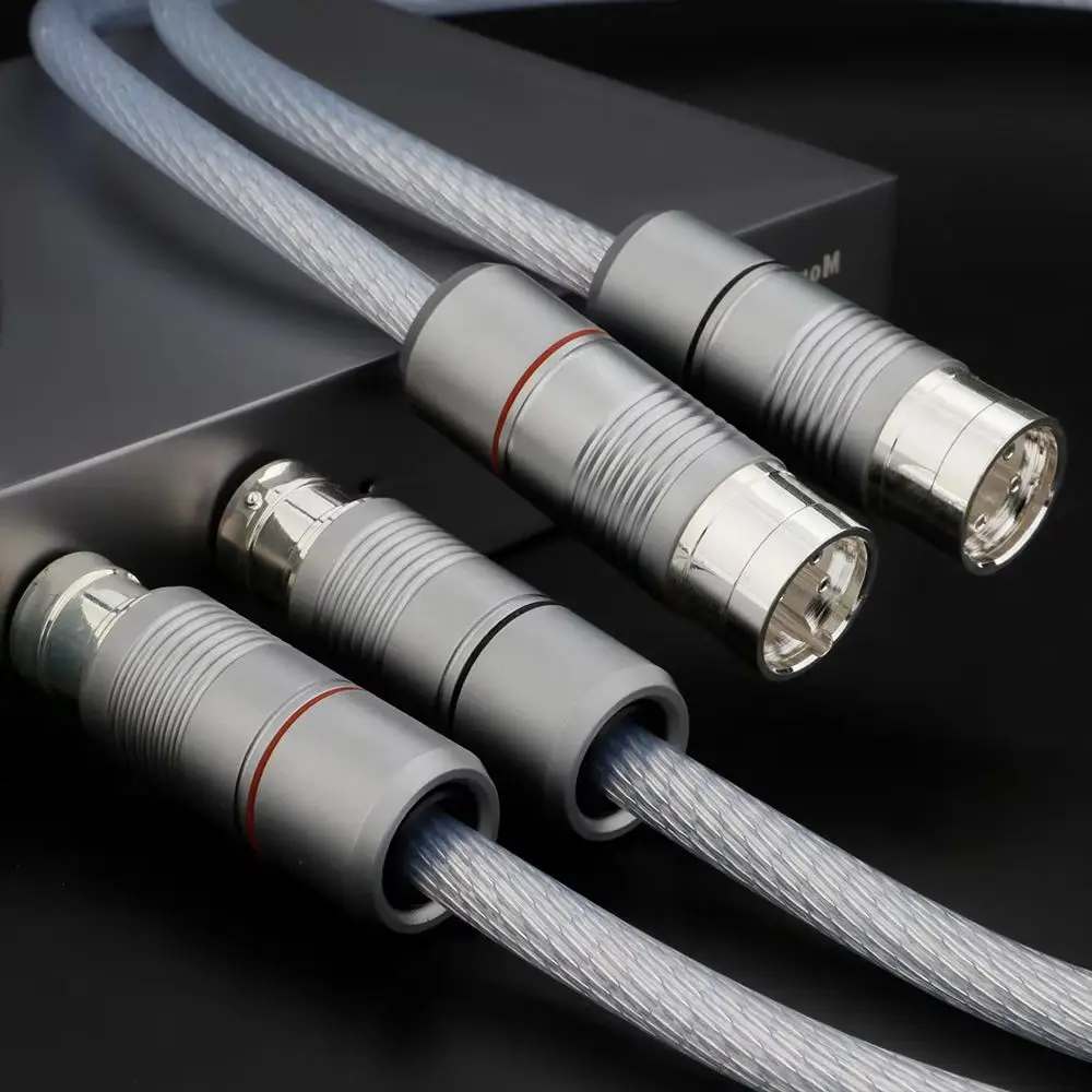 

Пара HiFi XLR-кабель со стрелкой OCC, медный посеребренный разъем XLR, 3-контактный сбалансированный разъем, 12 ядер для усилителя ЦАП, ТВ, автомобильного аудио