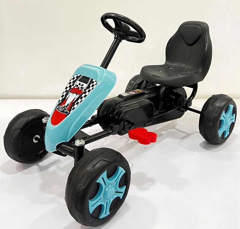 Kart pieghevole elettrico per bambini di vendita caldo Kids Ride-on Karting Car Toy Pedale remoto Ruota Alimentazione a batteria