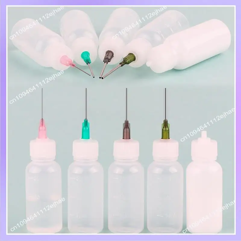 Garrafas aplicadoras de cola n83r, 60 peças, garrafas conta-gotas de plástico espremíveis de 30ml, garrafas conta-gotas espremíveis de óleo, artesanato, fácil instalação
