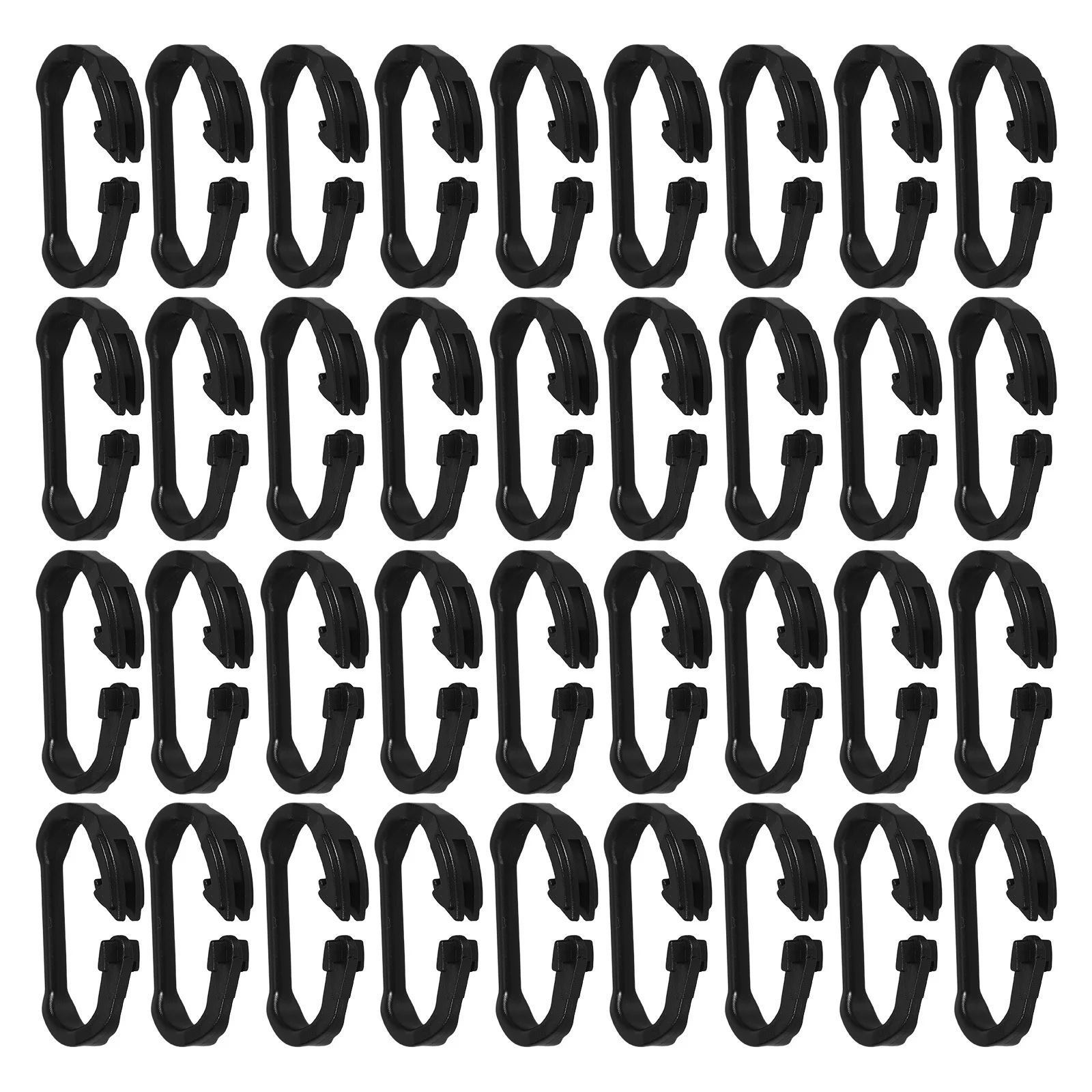 

100Pcs Multifunctional Pom Outdoor Hooks for Tents Tarps Hiking Camping Gear Sturdy Clips Multifunctional Outdoor Hooks