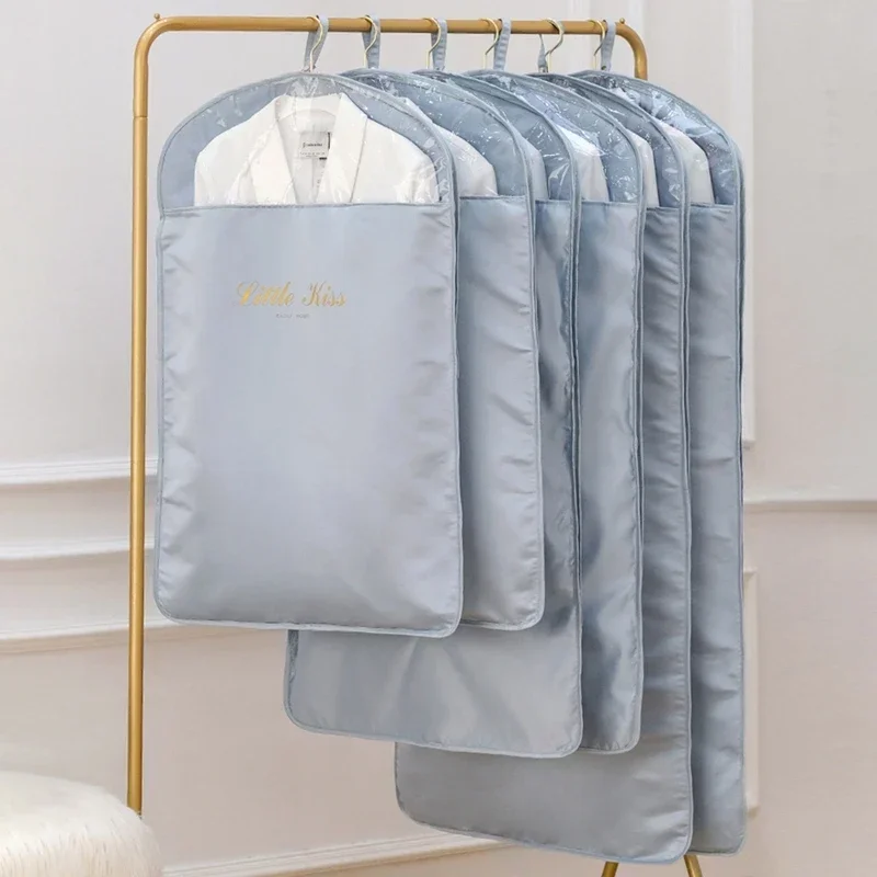 

Hanging Clothes Dust Covers Coat Suit Storage Bag Home Dustproof Garment Bag Wardrobe Clothes Dustcover Closet Organizer