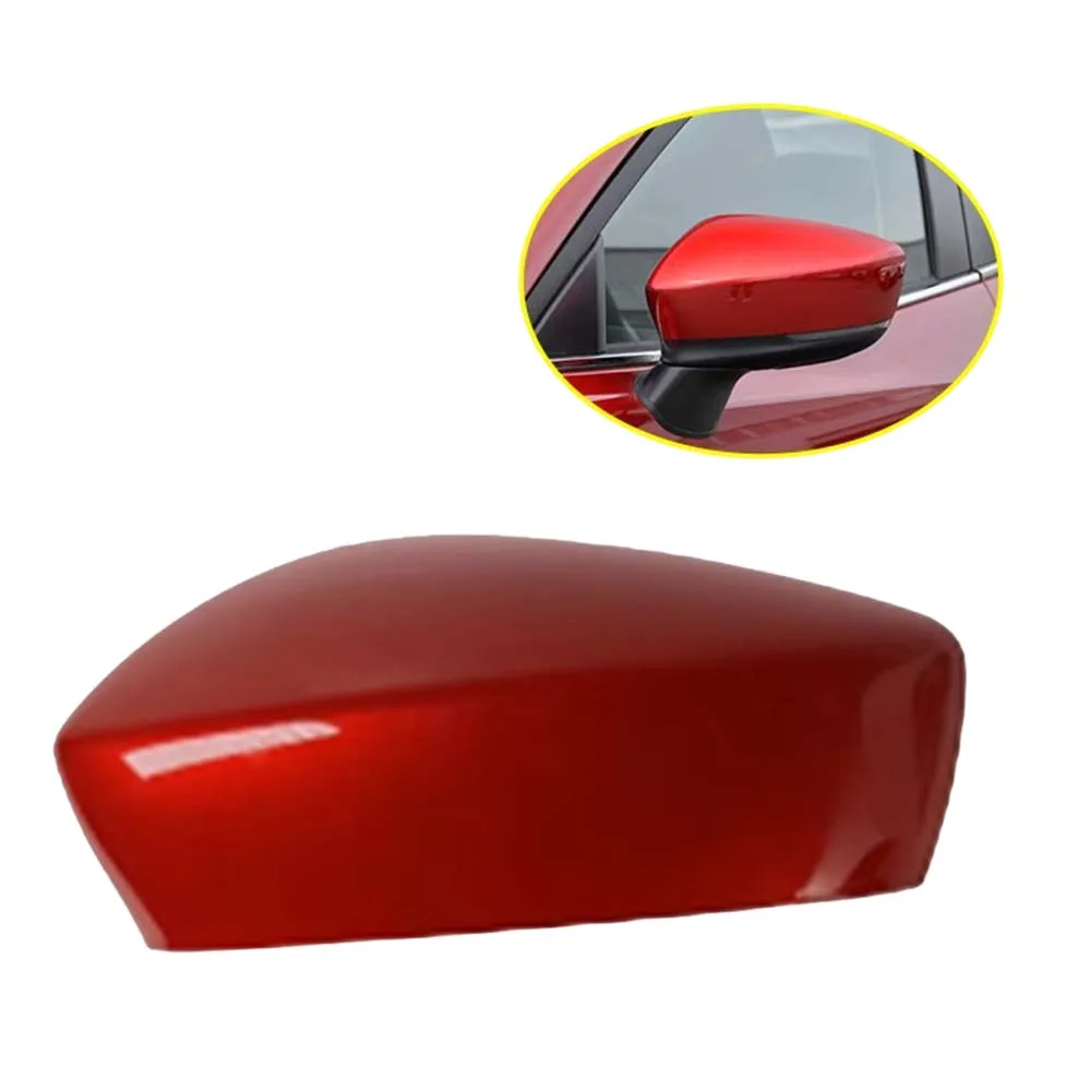 

For Mazda 3 Axela Car Rearview Mirror Protective Cover Shell Glazed Brown Shiny Silver Soul Red Compatible with 2014-2016 Models