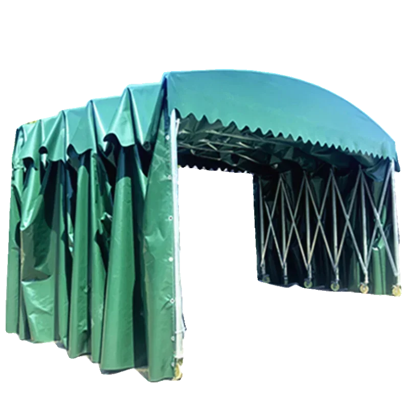 

Customized Mobile Sliding Canopy Outdoor Large Scale Telescopic Sunshade Factory Warehouse Rainproof Tarpaulin Parking Activity