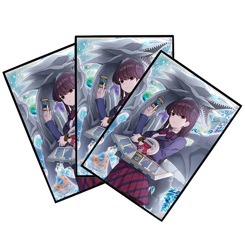 50PCS 63*90mm Anime Cards Sleeves Trading Card Sleeves Japanese Size Fit YGO Card Protector Categorizable for PTCG Cards