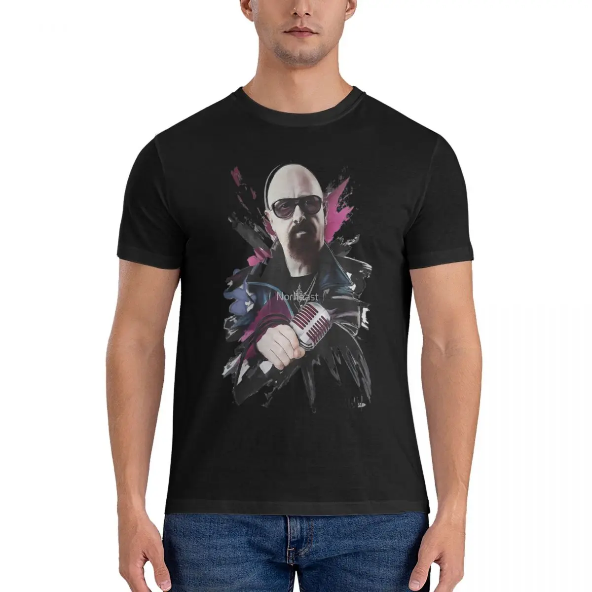 Men Rob Halford T Shirts judas priest Pure Cotton Clothing Amazing Short Sleeve Round Collar Tees Gift Idea T-Shirt