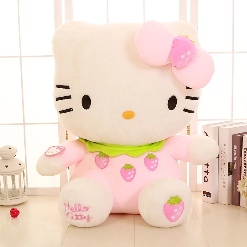 Sanrio-peluches Kawaii de Hello Kitty para niños, juguetes de peluche de animales, almohada, decoración del hogar, regalos de cumpleaños, nuevo