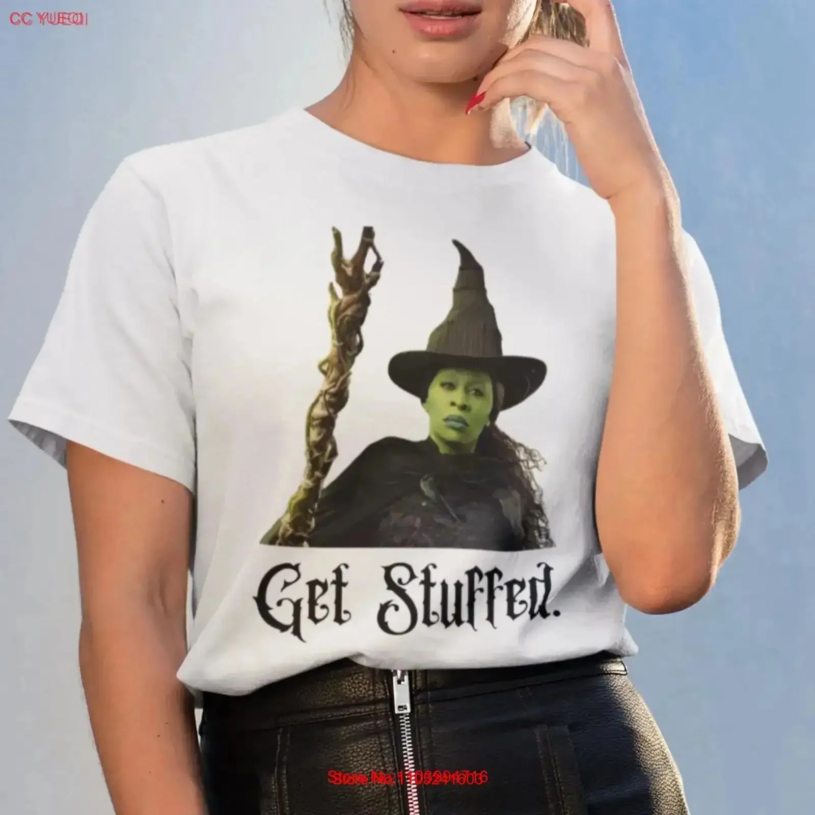 Elphaba Wicked Get Stuffed T Shirt Funny Thropp Witch vintage Washed Casual designer clothes streetwear Slightly Breathable