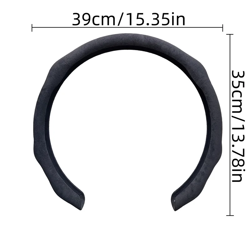 No Standard Model1 One Pack C Plush steering wheel cover，Half-wrap anti-slip ergonomic steering wheel grip，Breathable steering w