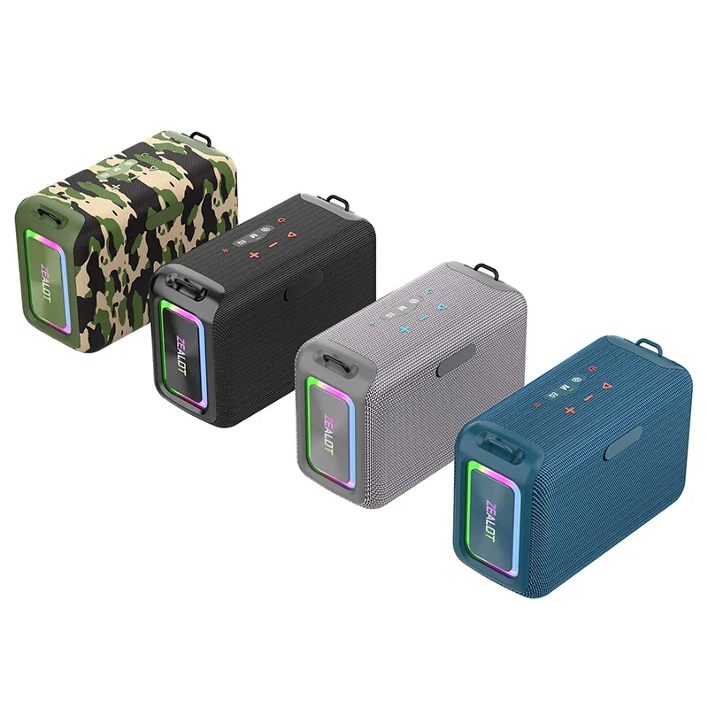 

S95 Professional Music Wireless Portable Loud Subwoofer Audio System IPX6 Waterproof Outdoor Shoulder Strap Metal AUX
