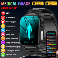 New For HUAWEI Xiaomi Uric Acid Blood Fat Smartwatch ECG Blood Glucose Heart Rate Blood Pressure Health Monitoring Smart Watches