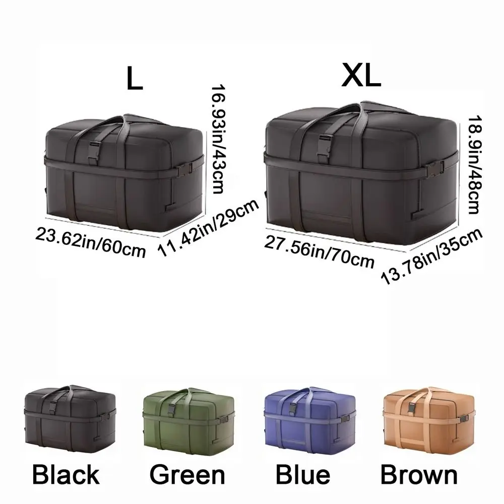 Tas Penyimpanan Pakaian Selimut Kain Oxford Tas Bergerak Bagasi Tahan Air Kapasitas Besar dengan Kotak Kemasan Pakaian Lipat Ritsleting