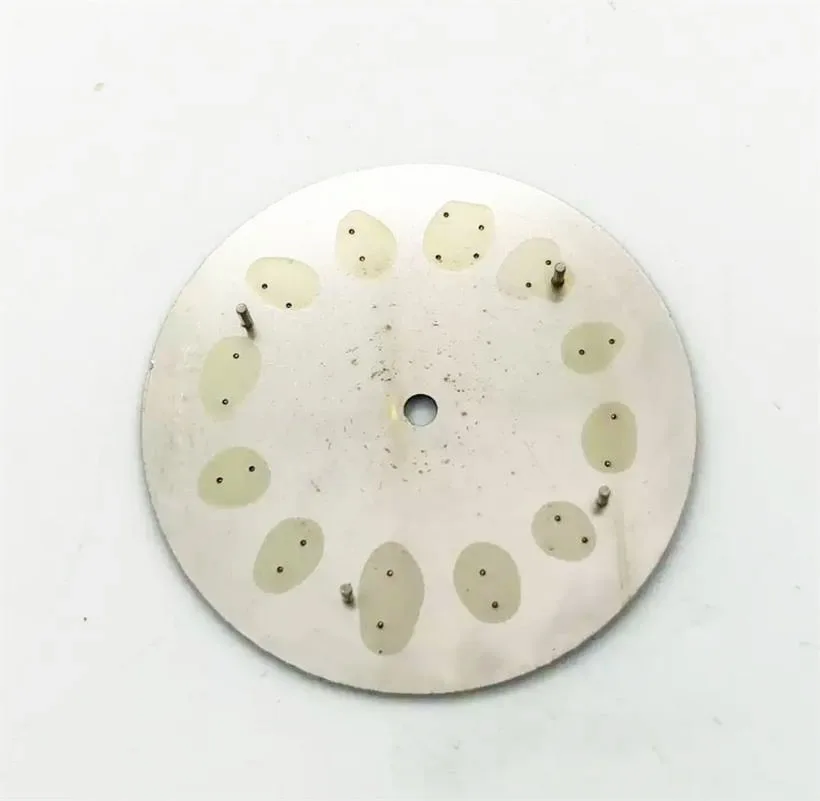 33.6mm Dial Watch Accessories Night Light Black Blue Dial Suitable For ETA 2836 Miyota82 Series Mechanical Movement