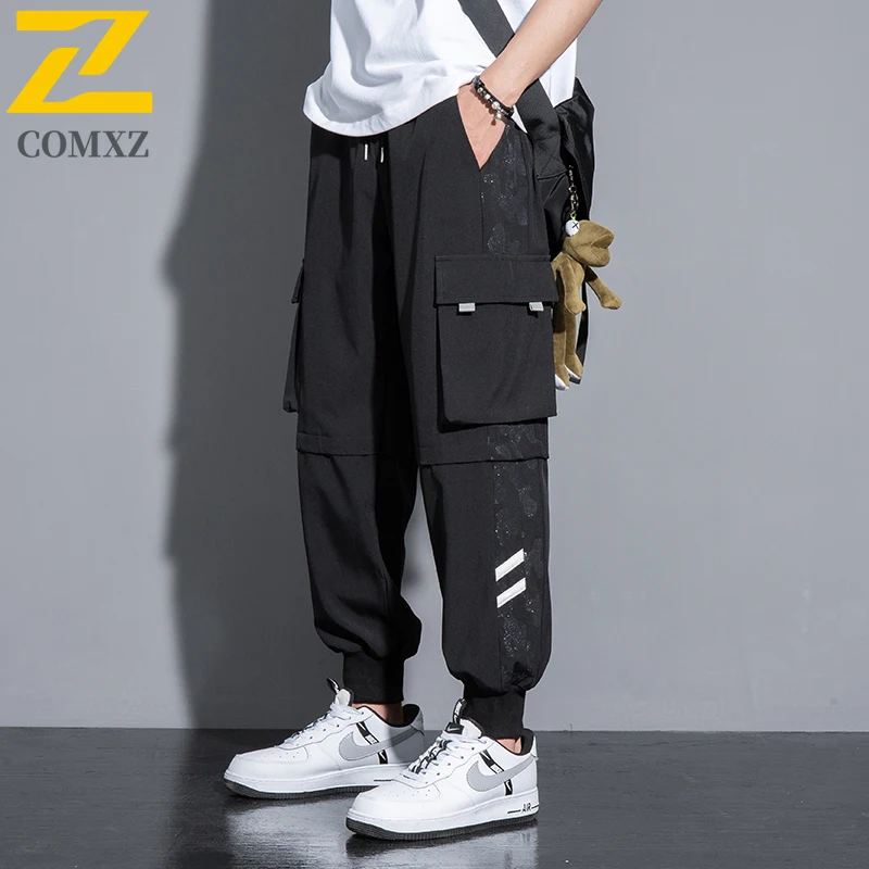 Man Cargo Pants New Trend Casual Exercise Training Running Sweatpants Outdoor Mountain Adventure Lightweight Brand Trousers